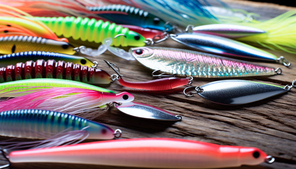 Assortment of inshore fishing lures