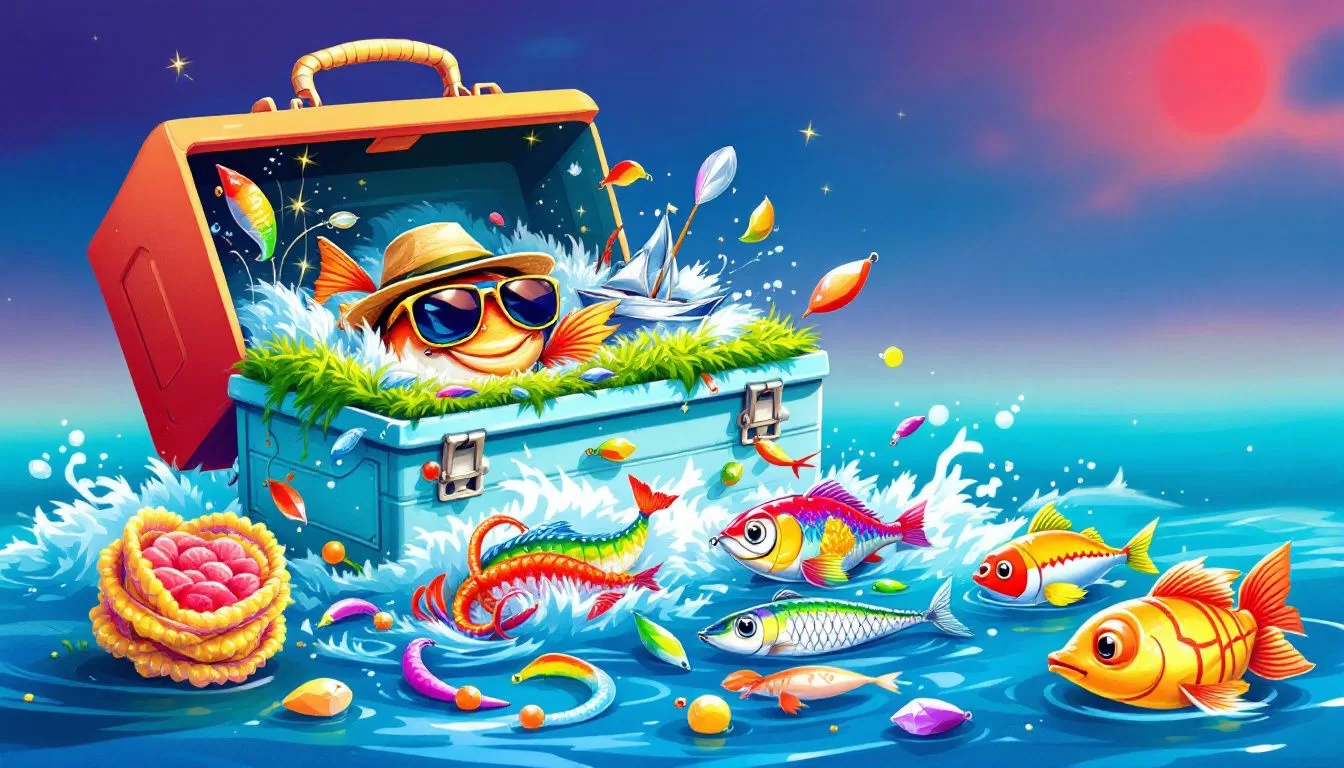 Different types of bait and lures for selecting the best options.